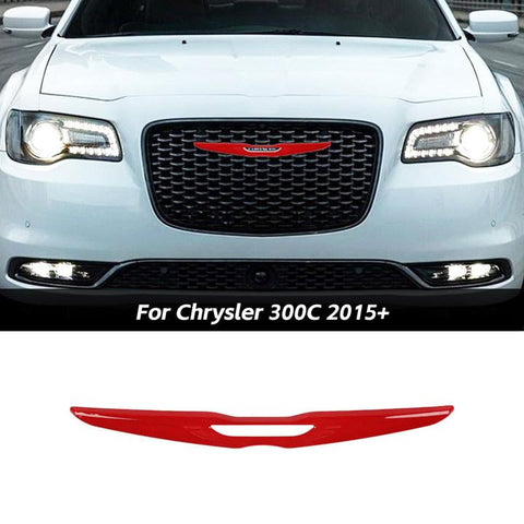 Front Center Net Grid Car Logo Badge Cover Trim For Chrysler 300/300C 2015+｜CheroCar