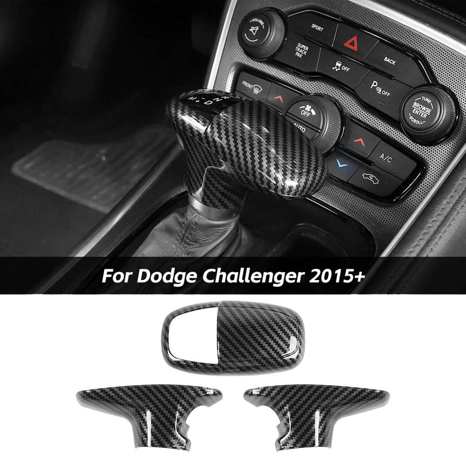 For 2015+ Dodge Challenger/Charger & 2018+ Durango Gear Shift Knob Head Cover Trim