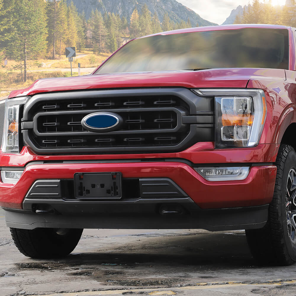Front License Plate Bracket For 2021-2023 Ford F-150 – No-Drill ABS Mount