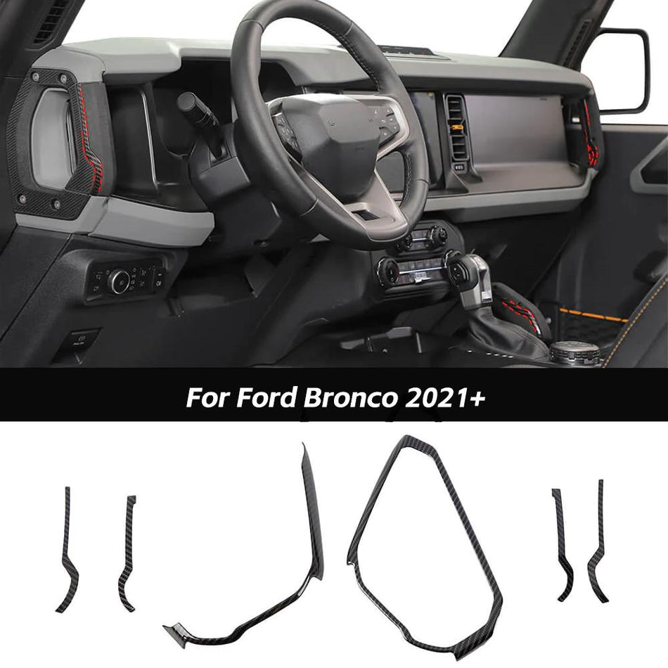 For 2021+ Ford Bronco Center Console Handle Decor Strips Cover Trim Guard