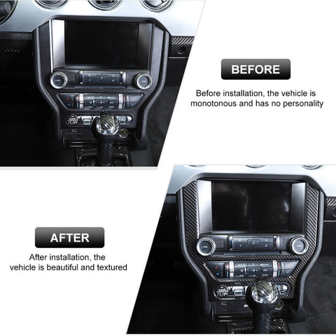 Multimedia Central Control Panel Cover Bezel For Ford Mustang 2015+ Accessories | CheroCar