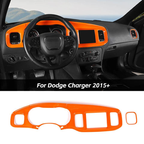 8.4 inches Console Dashboard Panel Cover Trim for Dodge Charger 2015+｜CheroCar