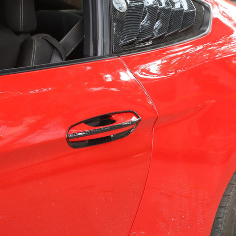 Exterior Door Handle Decor Bezel Strips Cover For Ford Mustang 2015+ Accessories | CheroCar