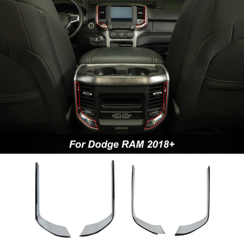 Front & Rear Central Air Vent Cover Trim Strips For Dodge Ram 2018+ Accessories | CheroCar