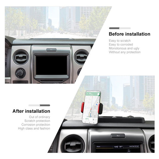 For 2009-2014 Ford F150 Center Console Dash Tray Phone Holder Mount Storage Box