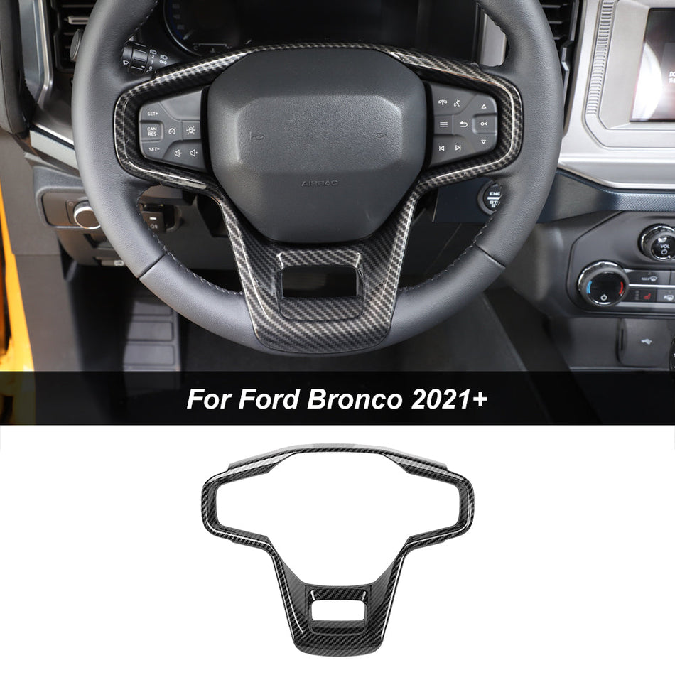 For 2021+ Ford Bronco Steering Wheel Panel Frame Cover Trim
