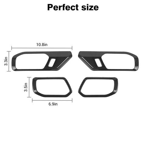 Interior Door Handles Bowl Cover Trim Bezels for Ford Bronco 2021+ Accessories｜CheroCar