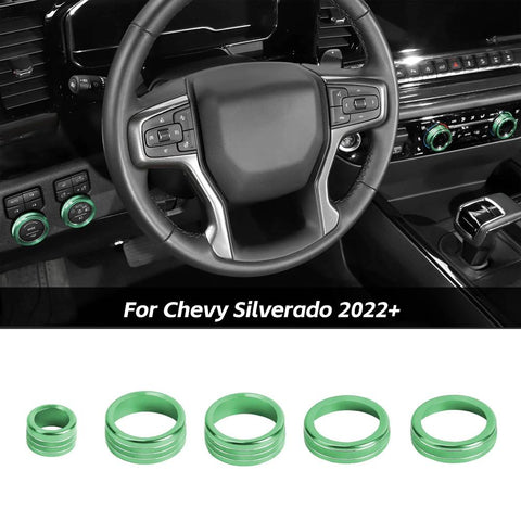 Headlight Center Console Radio Ac Switch Knob Trim For Chevy Silverado 2022+ Accessories｜CheroCar