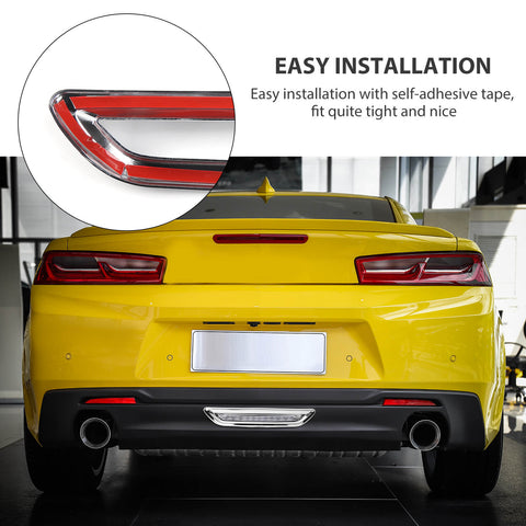 Rear Bumper Fog Lamp Light Ring Cover Trim Chrome For Chevrolet Camaro 2017+ Accessories | CheroCar