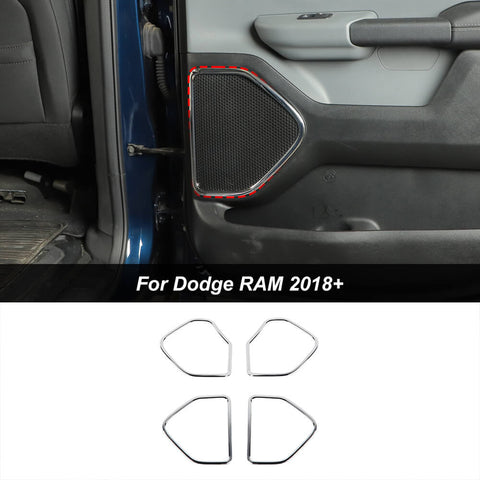 Interior Door Speaker Decor Cover Trim For Dodge Ram 2018+ Accessories | CheroCar