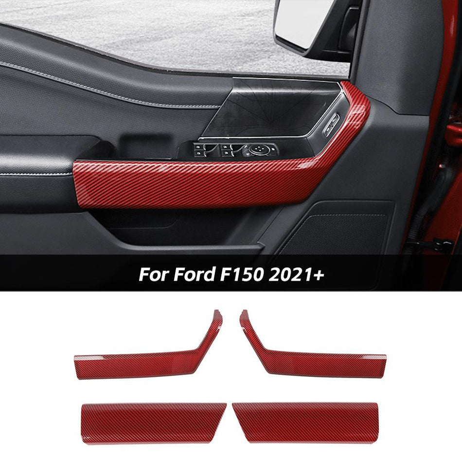 For 2021+ Ford F150 Inner Front Rear Door Handle Panel Cover Trim