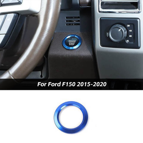 Aluminum Alloy One-Button Start Switch Cover Trim For Ford F150 2015-2020 Accessories | CheroCar