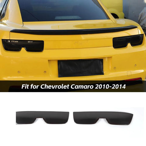 For 2010-2014 Chevrolet Camaro Smoked Black Rear Tail Light Lamp Cover Trim