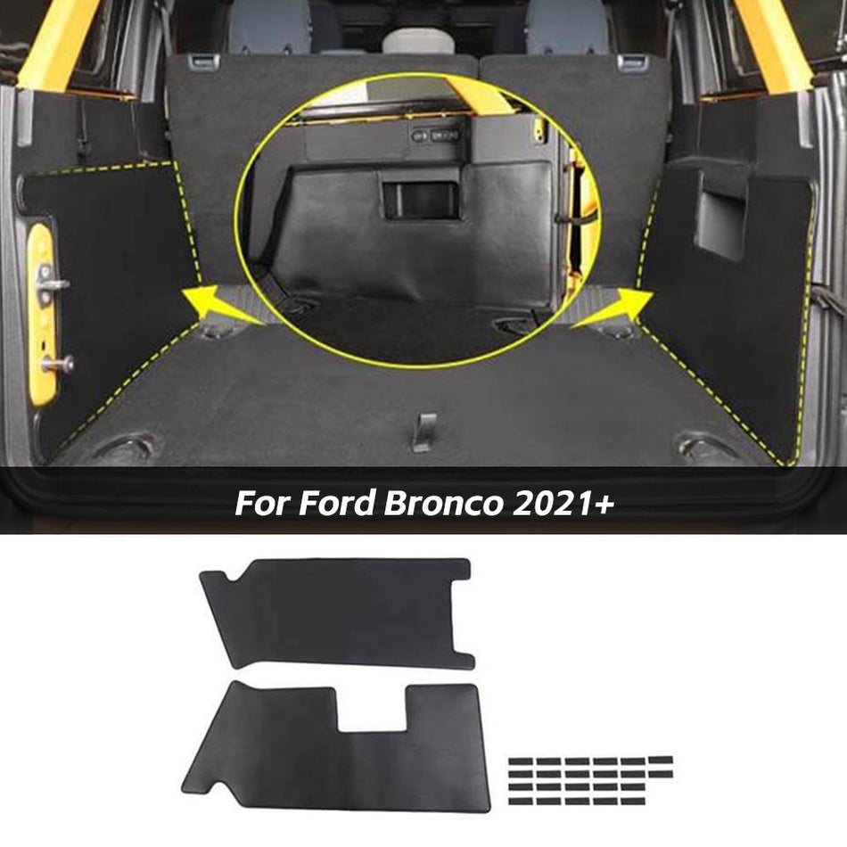For 2021+ Ford Bronco 2/4-Door Rear Trunk Side Protective Pads Cover Trim