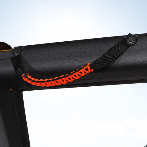 Top Bar Grab Handles Paracord For Ford Bronco 2021+ Orange Accessories | CheroCar