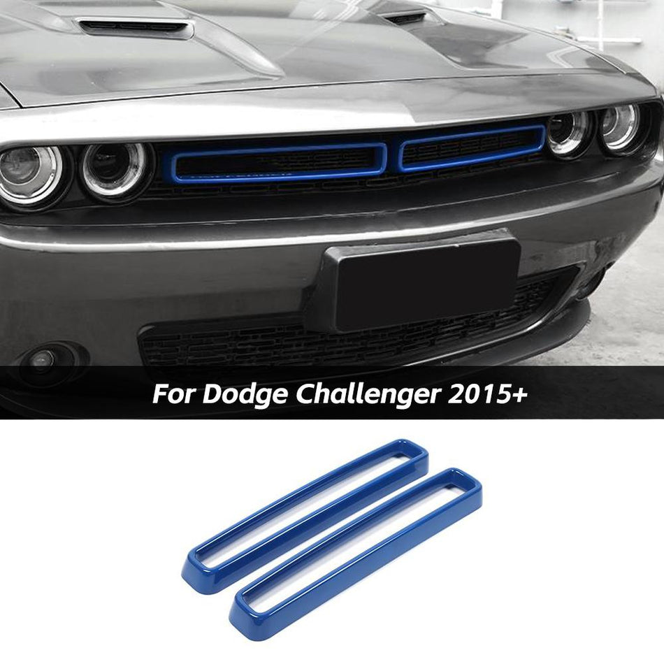 For 2015+ Dodge Challenger Front Grill Mesh Grille Inserts Trim Cover