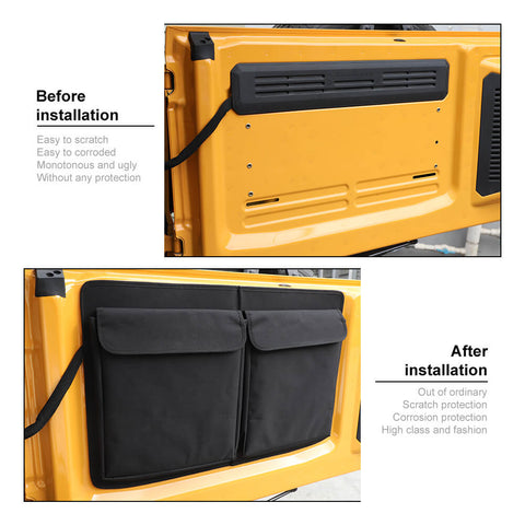 Black Tailgate Door Storage Bag Case Cover Tool Organizer For Ford Bronco 2021+ Accessories | CheroCar