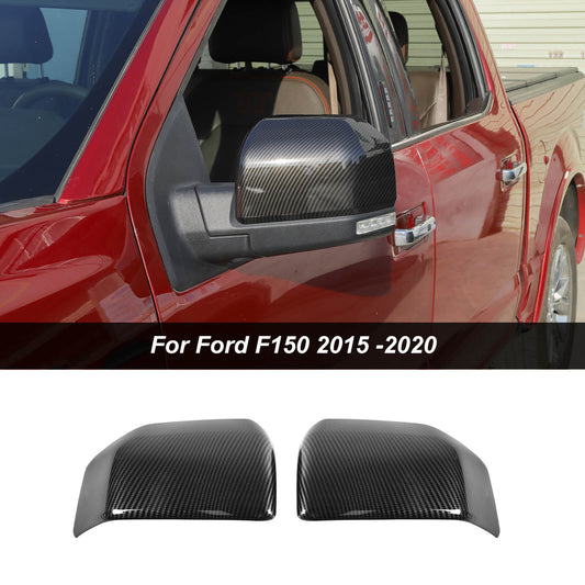 Side Door Rearview Mirror Cover Trim Frame For Ford F150 2015-2020 Accessories | CheroCar