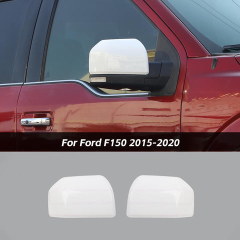 Side Door Rearview Mirror Cover Trim Frame For Ford F150 2015-2020 Accessories | CheroCar