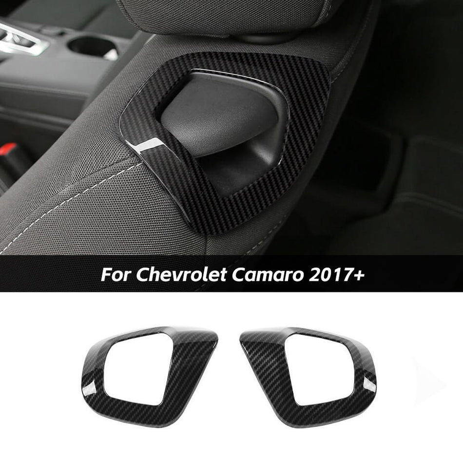 For 2017+ Chevrolet Camaro Seat Back Headrest Adjust Control Handle Cover Trim