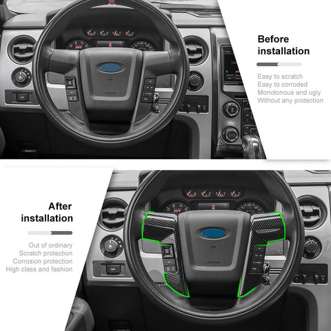 Steering Wheel Moulding Cover Trim For 2009-2014 Ford F150｜CheroCar