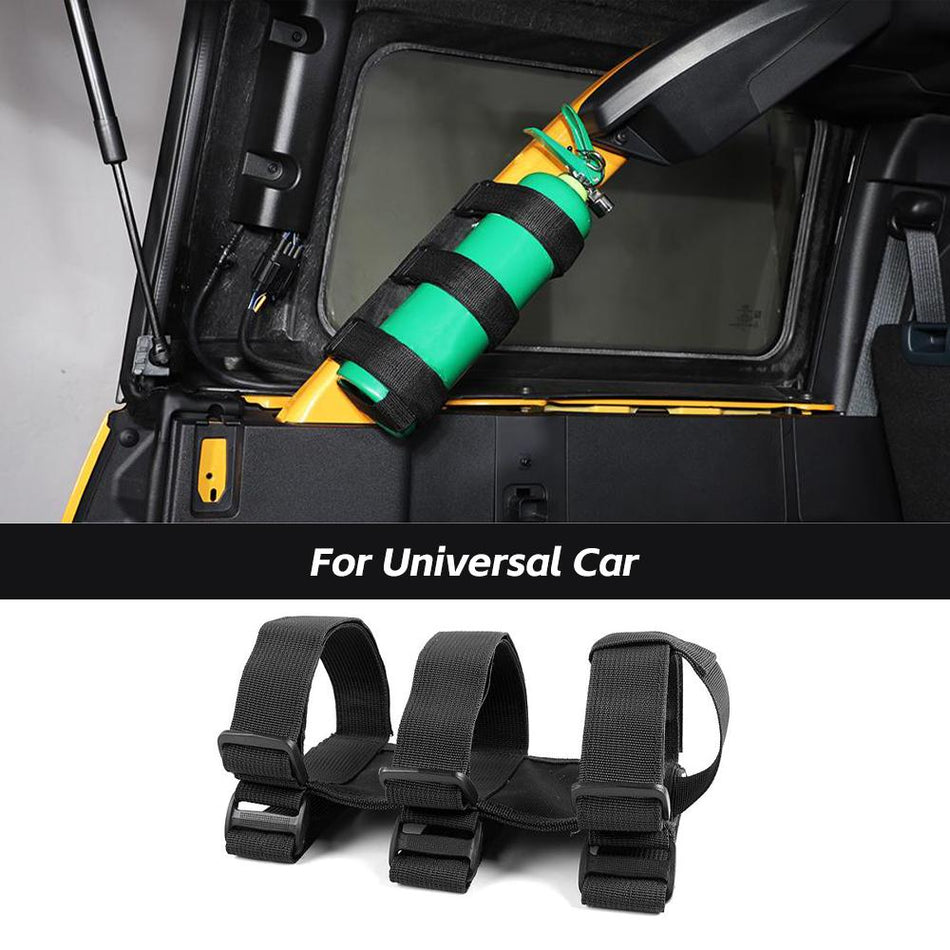 For Universal Fire Extinguisher Holder Adjustable Roll Bar Extinguisher Strap Sling Bracket