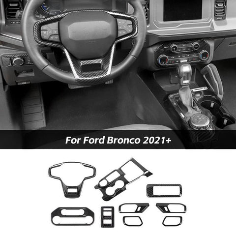 For 2021+ Ford Bronco 4 Door Interior Decoration Trim Kit 9PCS