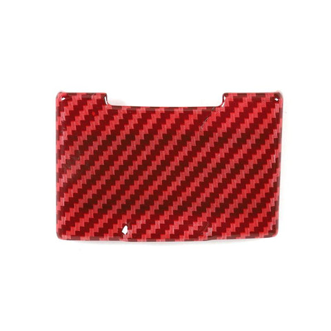 For Ford F150 2015-2020 Red Carbon Fiber Central Electrical Outlet Power Socket Cover Trim  Accessories | CheroCar