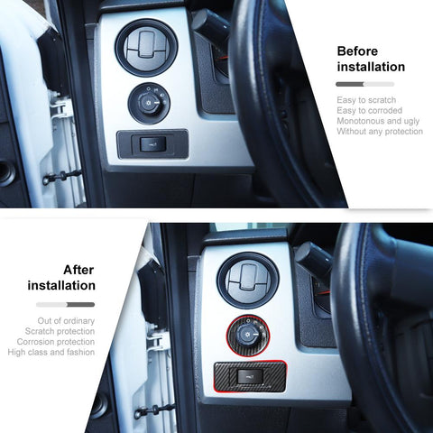 Inner Center Console Switch Button Cover Trim For Ford F150 Raptor 2009-2014 Accessories | CheroCar