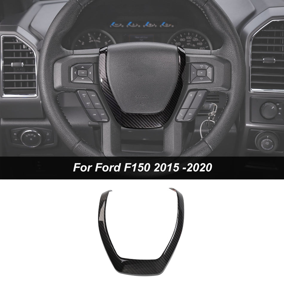 For Ford 2015-2020 F150 & 2017-2022 F250 F350 Steering Wheel Moulding Frame Cover Trim