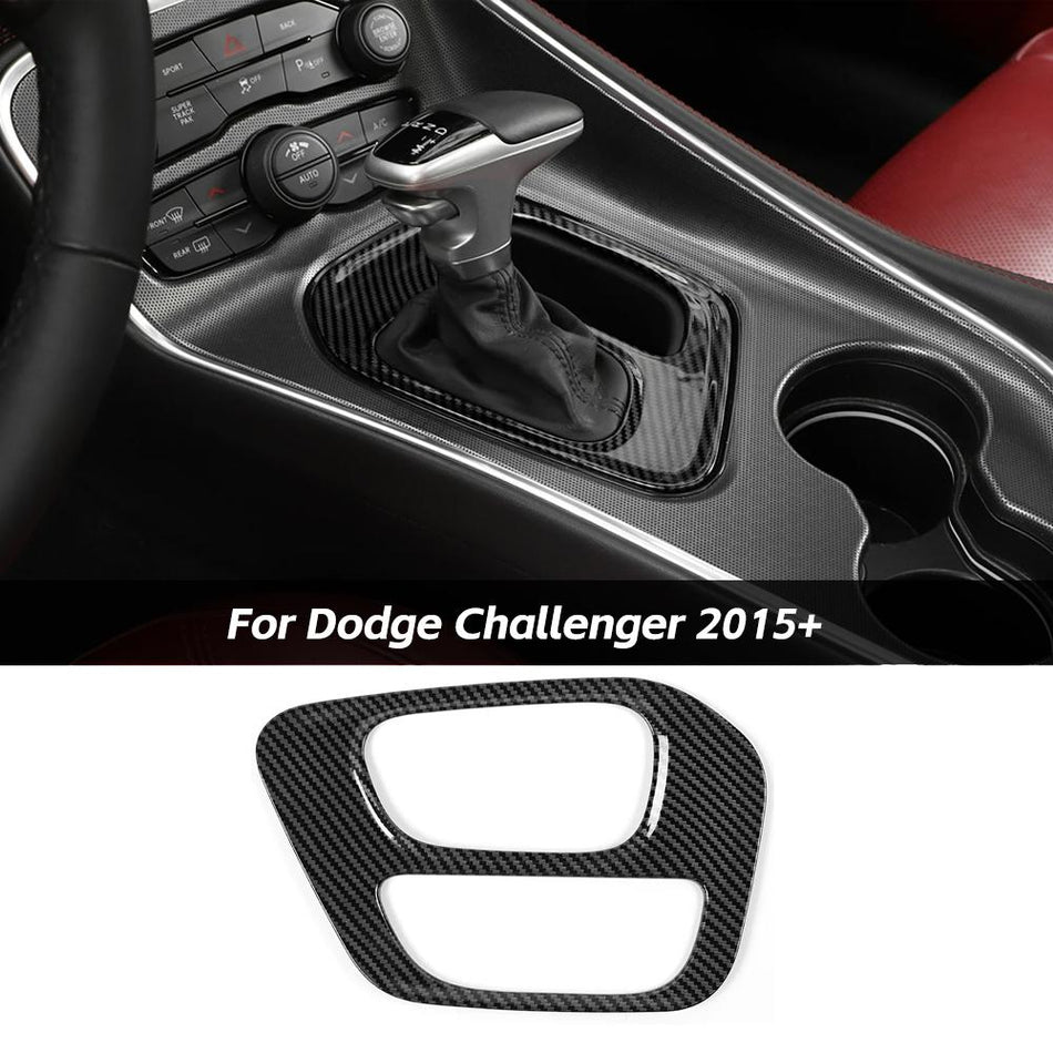 For 2015+ Dodge Challenger Gear Shift Panel Cover Trim
