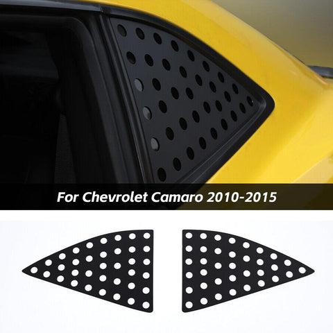 Rear Triangular Window Glass Cover Trim Accessories For Chevrolet Camaro 2010-2015 Black | CheroCar