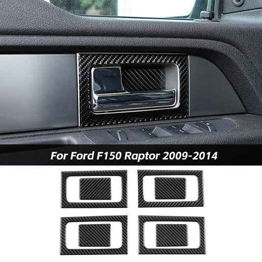 Car Door Handle Bowl Cover Trim Stickers Decal For Ford F150 Raptor 2009-2014 Accessories | CheroCar