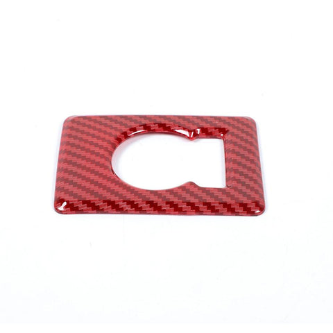 Four Wheel Drive Switch Knob Cover Trim Red Carbon Fiber For Ford F150 2015-2020 Accessories | CheroCar