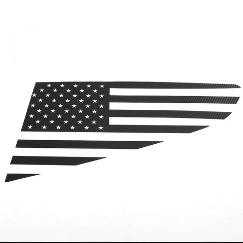 Rear Window Decal Trim Sticker For Ford Mustang 2015+ US Flag Accessories | CheroCar