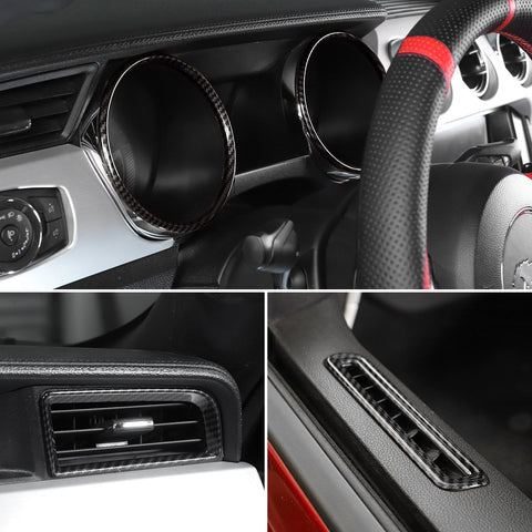 Interior Full Set Decoration Trim Cover for Ford Mustang 2015+ 20pcs/set｜CheroCar