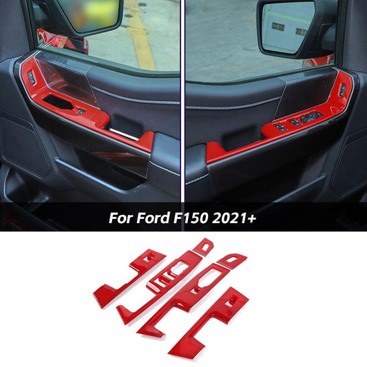 Window Lift Switch Panel Frame Trim Cover For Ford F150 2021+ Accessories | CheroCar