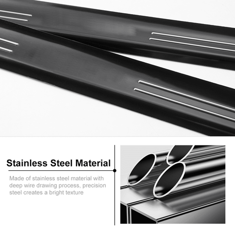 Outer Door Sill Cover Guard Scuff Plate Trim For Ford F150 2015+ Accessories | CheroCar