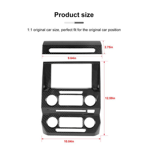 Central Control GPS Navigation Panel Trim Cover For Ford F150 2015-2020 Accessories | CheroCar