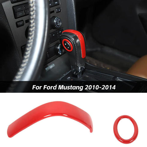 Gear Shift Knob Cover Trim Decor for Ford Mustang 2010-2014 Accessories｜CheroCar