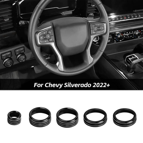 Headlight Center Console Radio Ac Switch Knob Trim For Chevy Silverado 2022+ Accessories｜CheroCar