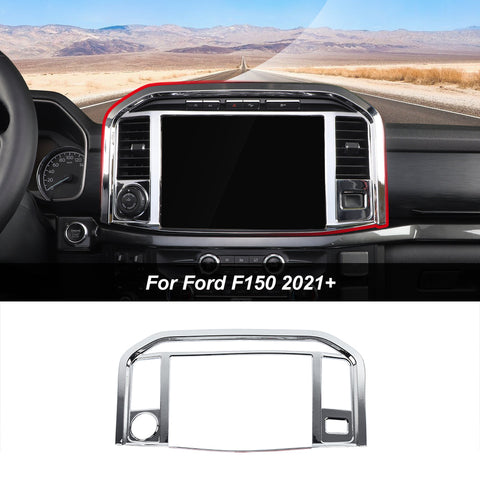 Center Console GPS Navigation Panel Trim Frame For Ford F150 2021+｜CheroCar