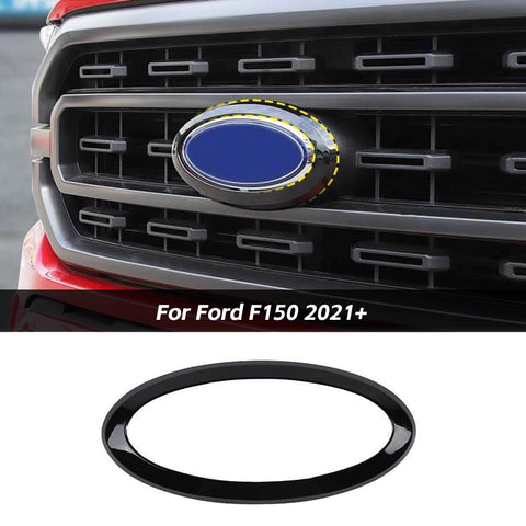 Front Grille Logo Emblem Badge Ring Trim For Ford F150 2021+ Accessories (no Camera) ｜CheroCar