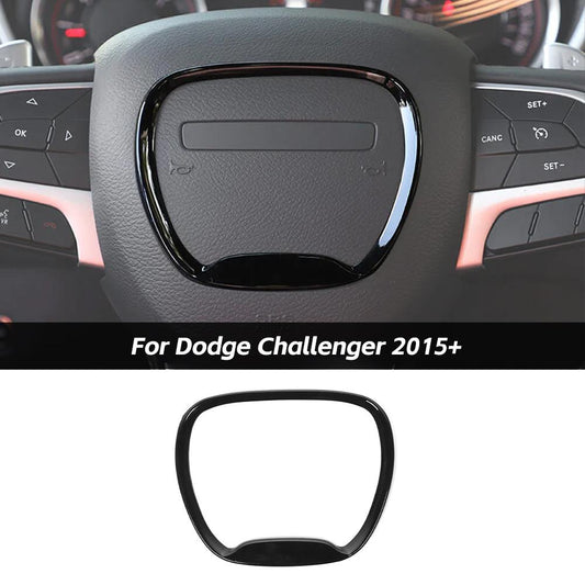 Steering Wheel Moulding Frame Cover Trim For Dodge Challenger 2015+ & Charger 2015+ & Durango 2014+｜CheroCar