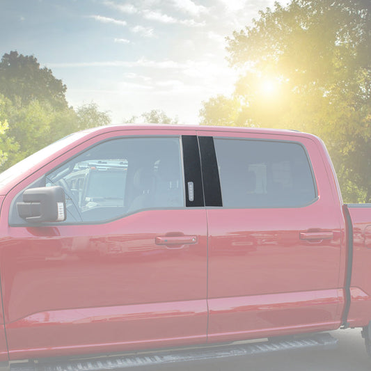 Exterior Window B Pillar Post Trim Sticker For 2015+ Ford F150｜CheroCar