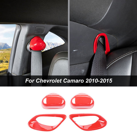 4PCS Seat Belt Buckle Decor Cover Trim For Chevrolet Camaro 2010-2015 Accessories | CheroCar