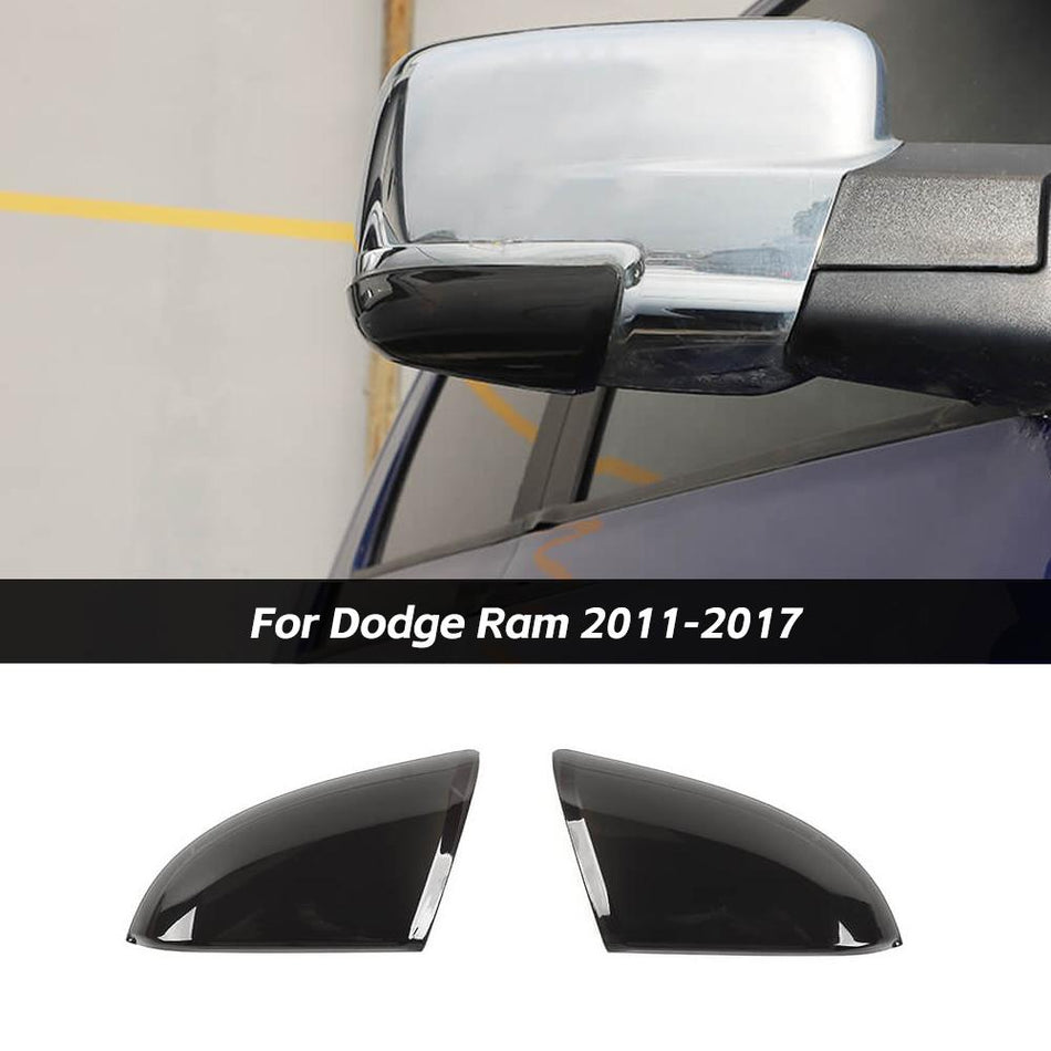 For 2011-2017 Dodge Ram 1500 Rearview Mirror Turn Signal Light Lens Cover Blackened