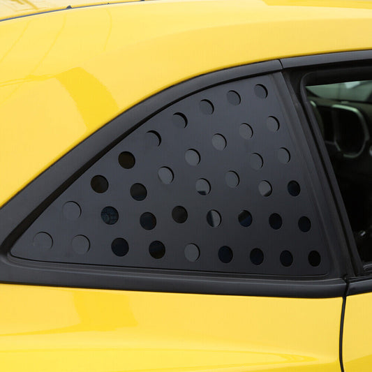 Rear Triangular Window Glass Cover Trim Accessories For Chevrolet Camaro 2010-2015 Black | CheroCar