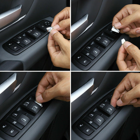 Inner Window Switch Button Cover Trim For Dodge Charger/Durango/300C 2011+ Ram 2010+ Accessories | CheroCar