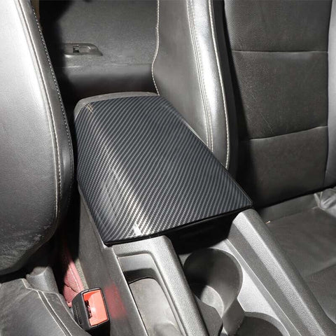 Carbon Fiber Armrest Box Panel Decor Cover Trim For Chevrolet Camaro 2010-2015 Accessories | CheroCar